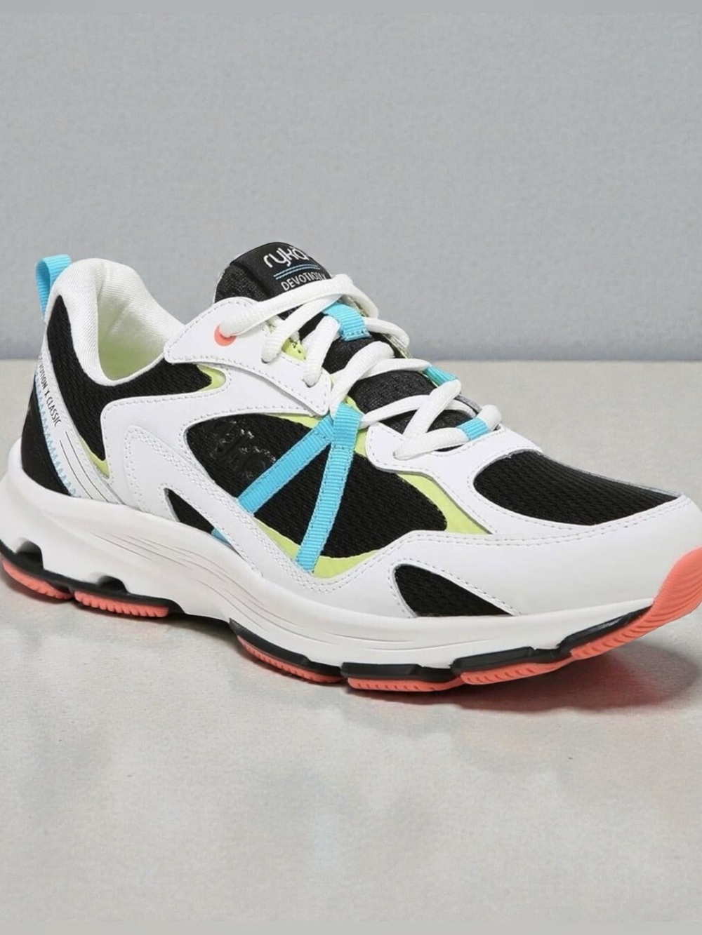 Ryka White Shoes with Lime Green Insole